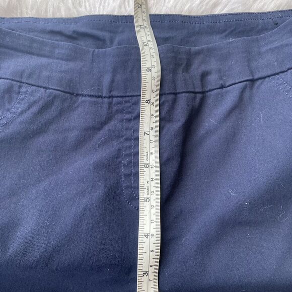 Slim-Sation Pants Sz 14 Navy Blue Pull On Capri Plus Size Stretch Summer Beach - Picture 11 of 11